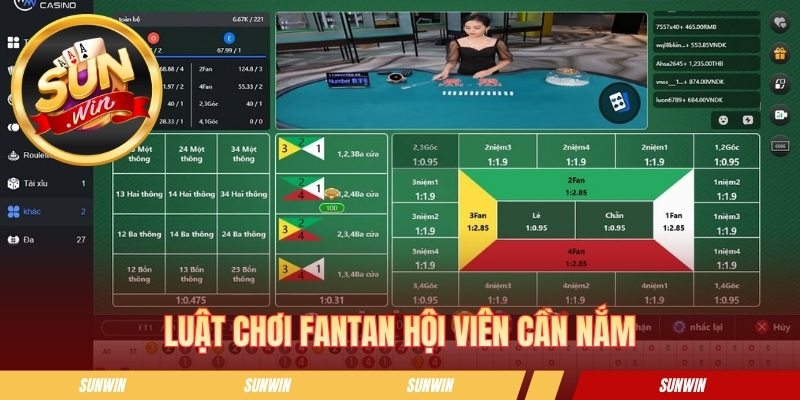 Luật chơi FanTan hội viên cần nắm